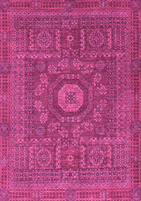 Abstract Pink Modern Rug, abs1645pnk