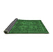 Sideview of Abstract Emerald Green Modern Rug, abs1646emgrn