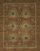 Machine Washable Abstract Red Brown Rug, wshabs1646