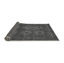 Sideview of Abstract Gray Modern Rug, abs1646gry