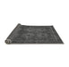 Sideview of Abstract Gray Modern Rug, abs1646gry