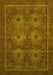 Machine Washable Abstract Yellow Modern Rug, wshabs1646yw