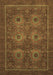 Abstract Brown Modern Rug, abs1646brn