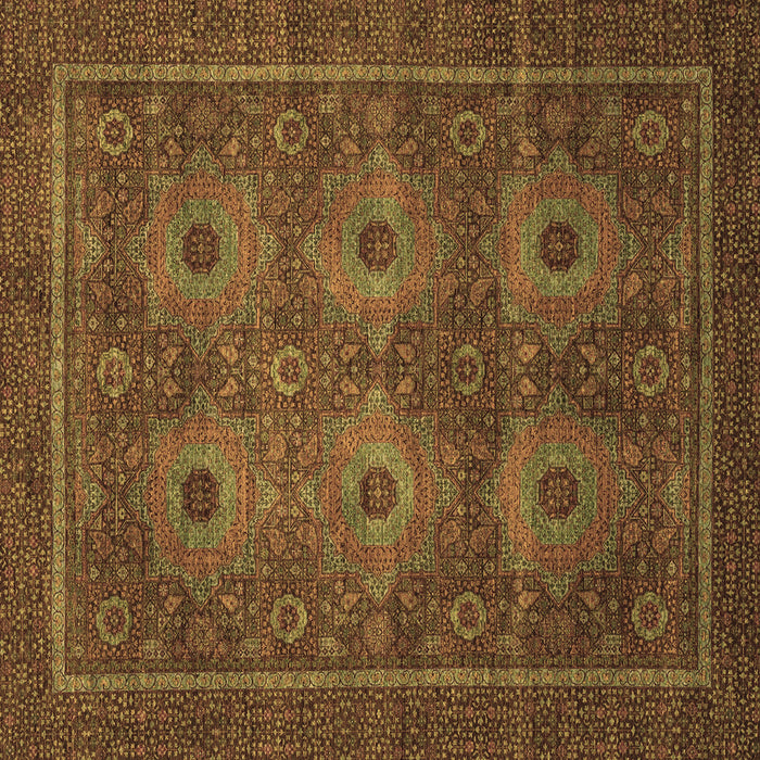 Square Abstract Brown Modern Rug, abs1646brn