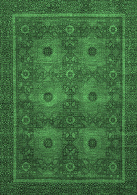 Abstract Emerald Green Modern Rug, abs1646emgrn