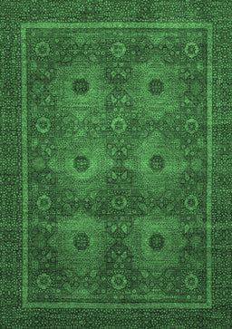 Abstract Emerald Green Modern Rug, abs1646emgrn
