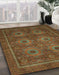 Machine Washable Abstract Red Brown Rug in a Family Room, wshabs1646