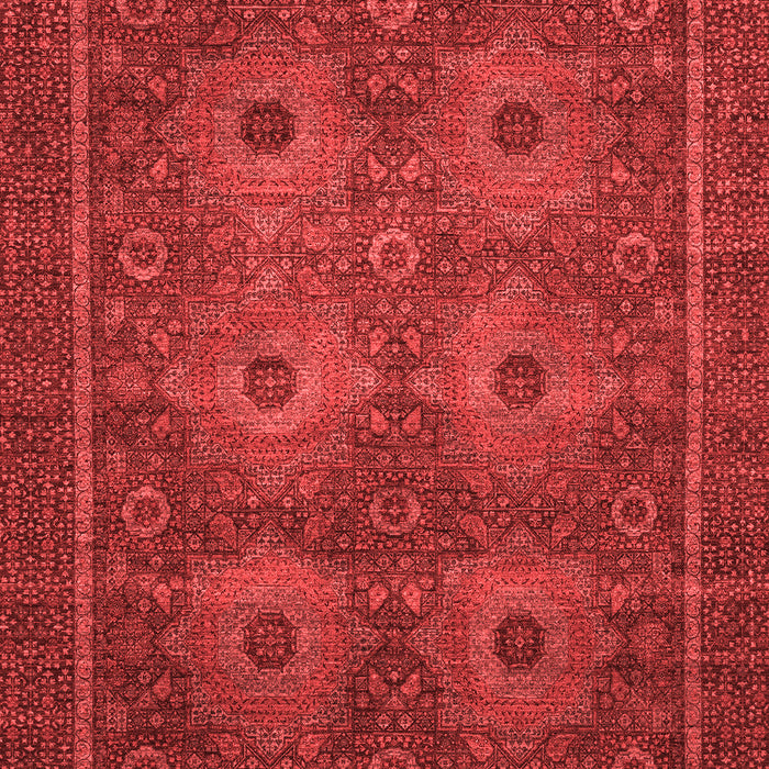 Machine Washable Abstract Red Modern Rug, wshabs1646red