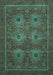 Abstract Light Blue Modern Rug, abs1646lblu