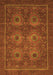 Machine Washable Abstract Orange Modern Area Rugs, wshabs1646org