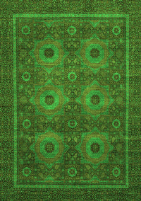 Abstract Green Modern Rug, abs1646grn