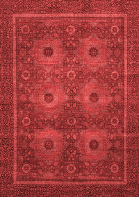 Abstract Red Modern Rug, abs1646red