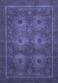 Abstract Blue Modern Rug, abs1646blu