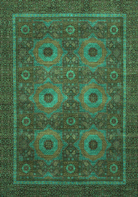 Abstract Turquoise Modern Rug, abs1646turq