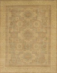 Machine Washable Abstract Cinnamon Brown Rug, wshabs1647