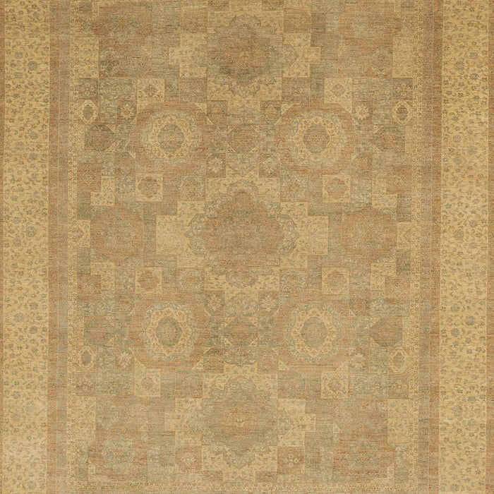 Machine Washable Abstract Cinnamon Brown Rug, wshabs1647