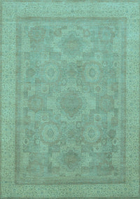 Oriental Light Blue Traditional Rug, abs1647lblu