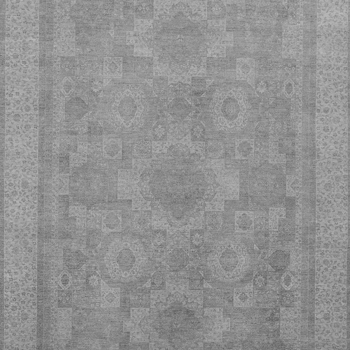 Machine Washable Oriental Gray Traditional Rug, wshabs1647gry