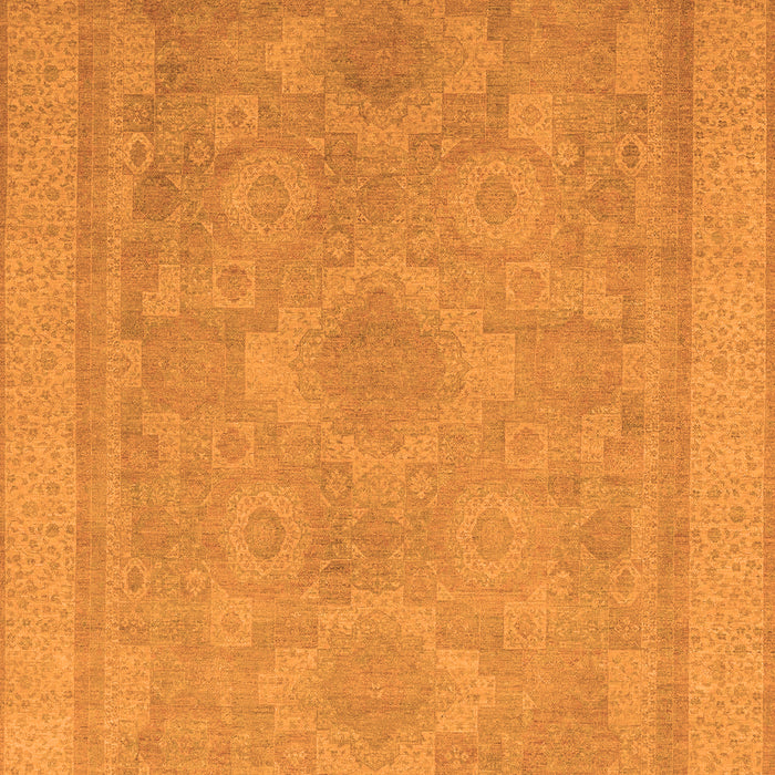 Machine Washable Oriental Orange Traditional Area Rugs, wshabs1647org