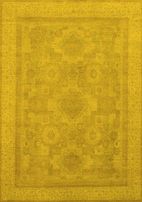 Oriental Yellow Traditional Rug, abs1647yw