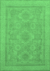 Oriental Emerald Green Traditional Rug, abs1647emgrn