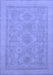 Machine Washable Oriental Blue Traditional Rug, wshabs1647blu