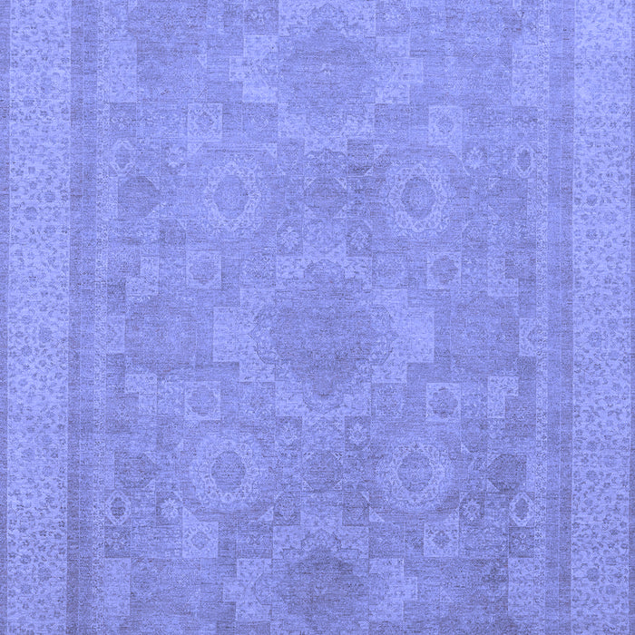 Machine Washable Oriental Blue Traditional Rug, wshabs1647blu