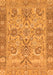 Machine Washable Abstract Orange Modern Area Rugs, wshabs1648org