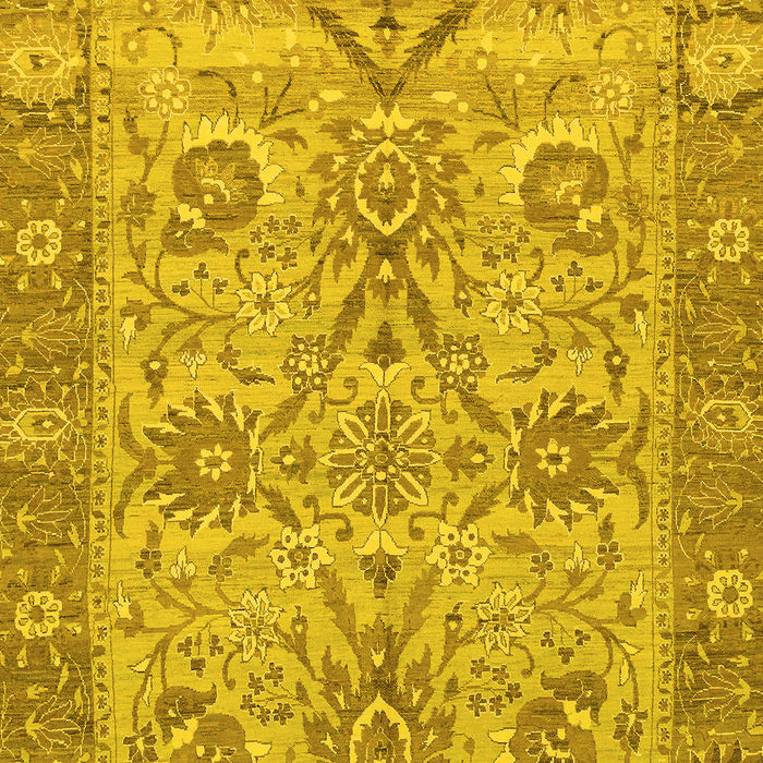Abstract Yellow Modern Rug, abs1648yw