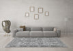 Machine Washable Abstract Gray Modern Rug in a Living Room,, wshabs1648gry