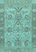 Abstract Light Blue Modern Rug, abs1648lblu