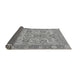 Sideview of Abstract Gray Modern Rug, abs1648gry