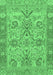 Abstract Emerald Green Modern Rug, abs1648emgrn