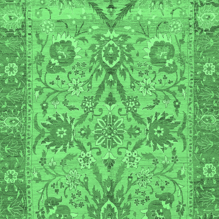 Abstract Emerald Green Modern Rug, abs1648emgrn