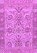 Machine Washable Abstract Purple Modern Area Rugs, wshabs1648pur