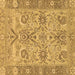 Square Abstract Brown Modern Rug, abs1648brn