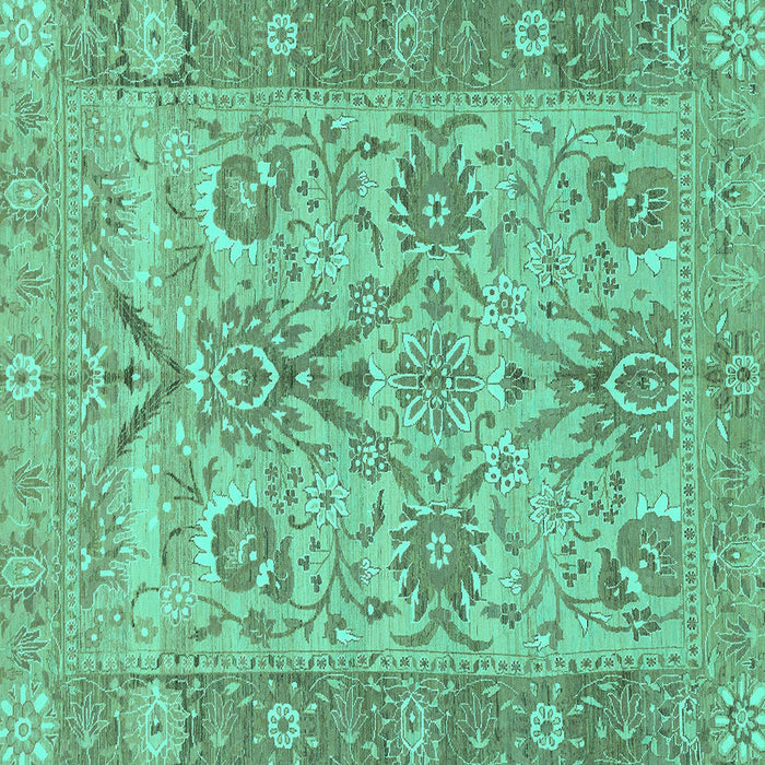 Square Machine Washable Abstract Turquoise Modern Area Rugs, wshabs1648turq