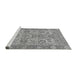 Sideview of Machine Washable Abstract Gray Modern Rug, wshabs1648gry