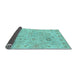 Sideview of Abstract Light Blue Modern Rug, abs1649lblu