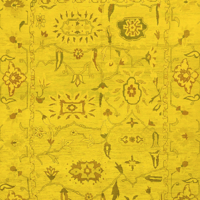 Machine Washable Abstract Yellow Modern Rug, wshabs1649yw