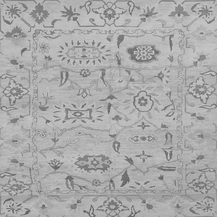 Square Abstract Gray Modern Rug, abs1649gry