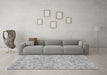 Machine Washable Abstract Gray Modern Rug in a Living Room,, wshabs1649gry