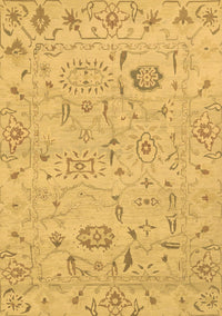 Abstract Brown Modern Rug, abs1649brn