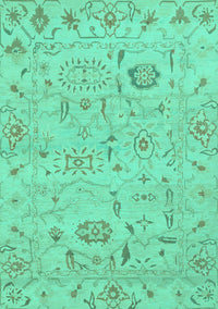 Abstract Turquoise Modern Rug, abs1649turq