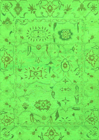 Abstract Green Modern Rug, abs1649grn