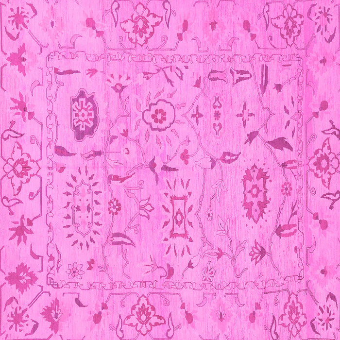 Square Abstract Pink Modern Rug, abs1649pnk