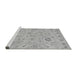 Sideview of Machine Washable Abstract Gray Modern Rug, wshabs1649gry