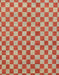 Abstract Brownish Green Checkered Rug, abs164