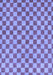 Machine Washable Checkered Blue Modern Rug, wshabs164blu