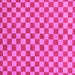 Square Checkered Pink Modern Rug, abs164pnk